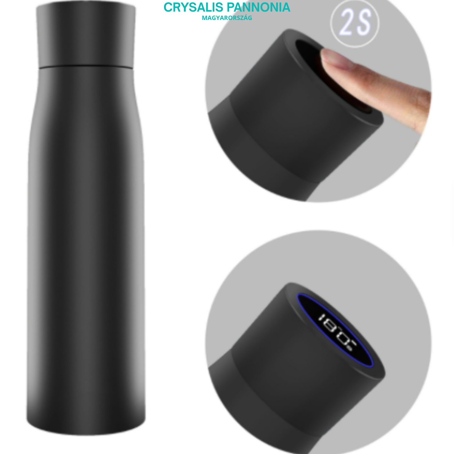 VízPajzs™ UV-C Öntisztító Kulacs  500 ml